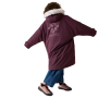 Детски дъждобран Regatta Junior Waterproof Changing Robe Pro Fig