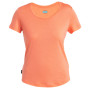 Дамска функционална блуза Icebreaker Women Merino 125 Cool-Lite™ Sphere III SS Scoop Tee оранжев