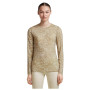 Дамска функционална блуза Icebreaker Women M 200 Oasis LS Crewe Moss BloomAOP