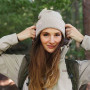 Зимна шапка Snow Monkey Beanie Winter бежов Beige