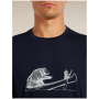 Функционална мъжка тениска Icebreaker Merino Blend Core SS Tee Canoe Companions