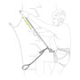 Ограничителен ремък за виа ферата Petzl Scorpio Vertigo SW