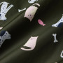 Детски дъждобран Regatta Junior Changing Robe Dark Khaki Cat Dog