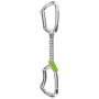 Комплект примка с карабинери Climbing Technology Lime set 12 cm DY 6 ks silver