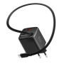 Адаптор Swissten SlideCharge Gan 45W, 1X USB-A 18W + kabel USB-C 0,75 m