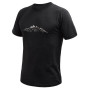 Функционална мъжка тениска Sensor Merino Cordura Peak черен černá