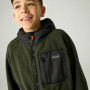 Детски суитшърт Regatta Munro Hybrid Jacket DarkKhak/Blk