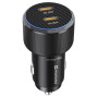 Адаптор Swissten Car Charger 2X USB-C PD, 50W + cabel USB-C / USB-C, 1 m