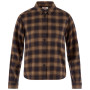 Дамска риза Fjällräven Övik Boxy Flannel Shirt W кафяв Black-Wood Brown