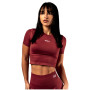 Дамски топ Nebbia Seamless crop top with SS Power червен RED