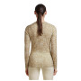Дамска функционална блуза Icebreaker Women M 200 Oasis LS Crewe Moss BloomAOP
