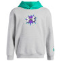 Детска функционална тениска Under Armour UA B Rival FLC Graphics Hd Mod Gray Light Heather светло сив Mod Gray Light Heather / Geode Green / White