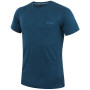 Мъжка тениска MOOA MerinoSilk 160 short син lagoon blue melange
