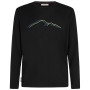 Функционална мъжка тениска Icebreaker Men Merino 150 Tech Lite LS Tee Rainer Ridge черен Black