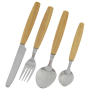 Комплект прибори Outwell Cordona Box Cutlery Set кафяв/сребърен Black