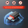 Адаптор Swissten Dataguard With Data Blocking USB-C (Male) / USB-C (Female)