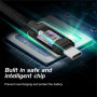 Кабел за зареждане и пренос на данни Swissten Textile USB-C / USB-C 1,2 m