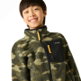 Детски функционален суитшърт Regatta Junior Frankie Warm Fleece Bark Green Camo