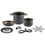 Комплект тенджери Brunner Torralta Spacemaster Ø 18 cm сив/черен