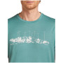 Мъжка тениска Icebreaker Men Merino 150 Tech Lite SS Tee The Peaks