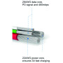 Кабел за зареждане и пренос на данни Swissten Textile USB / Micro USB 1,2 m