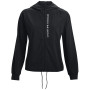 Дамско яке Under Armour Woven FZ Jacket черен