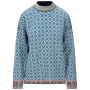 Дамски пуловер Dale of Norway Langøy Fem Sweater синьо/бял Arctic Blue Offwhite