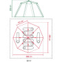 Голяма семейна палатка Coleman Cortes Octagon 8