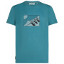 Мъжка тениска Icebreaker Men Merino 150 Tech Lite SS Tee In The Wild светло син Topaz