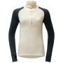 Дамска функционална блуза Devold Expedition Merino Silk Zip Wmn черен/бежов Ink/Offwhite