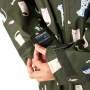 Детски дъждобран Regatta Junior Changing Robe Dark Khaki Cat Dog