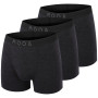 Мъжки боксерки MOOA MerinoSilk 4in 3-pack черен black melange