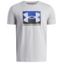 Детска функционална тениска Under Armour UA B Boxed Sports Update SS Mod Gray Light Heather светло сив Mod Gray Light Heather / / Black