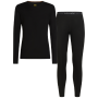 Мъжки функционален комплект Icebreaker M 175 Everyday LS Crewe and Leggings Set черен Black