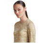 Дамска функционална блуза Icebreaker Women M 200 Oasis LS Crewe Moss BloomAOP