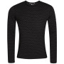 Функционална мъжка тениска  Zulu Merino 240 Long черен Black