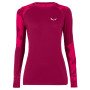Дамска тениска Salewa Cristallo Warm Amr W L/S Tee. червен RhodoRed
