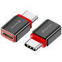Адаптор Swissten Dataguard With Data Blocking USB-C (Male) / USB-C (Female)