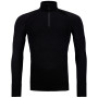 Функционален мъжки суичър Ortovox 230 Competition Zip Neck черен BlackRaven