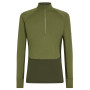 Функционална мъжка тениска Icebreaker Men Mer 200 ZoneKnit LS Half Zip тъмно зелен Dkloden/Spha/Cb