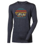 Функционална мъжка тениска Progress Loki "Landscape" сив šedý melír