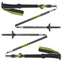 Туристически щеки Black Diamond Distance Plus FLZ 125 cm черен/жълт