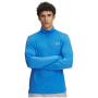 Функционална мъжка тениска Under Armour Launch 1/4 Zip син Blue