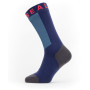 Водоустойчиви чорапи SealSkinz Waterproof Warm Weather Mid Length with Hydrostop син/червен NavyBlue/Gray/Red