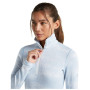 Дамска функционална блуза Icebreaker Women M 260 Tech Vertex LS HZ Chillwave