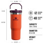 Термо чаша Stanley Tumbler se slámkou/brčkem 890 ml