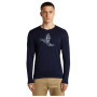 Функционална мъжка тениска Icebreaker Men Merino 200 Oasis LS Crewe SkiingYeti