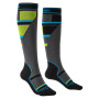 Детски чорапи Bridgedale Ski Mountain Junior сив/зелен grey/green/068